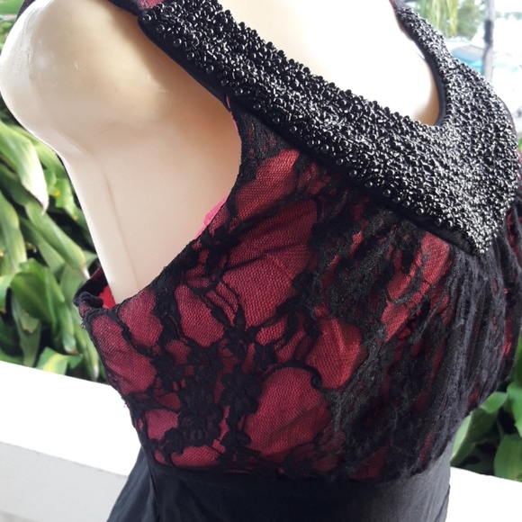 Trixxi Black & Punk Dress - Picture 4 of 7